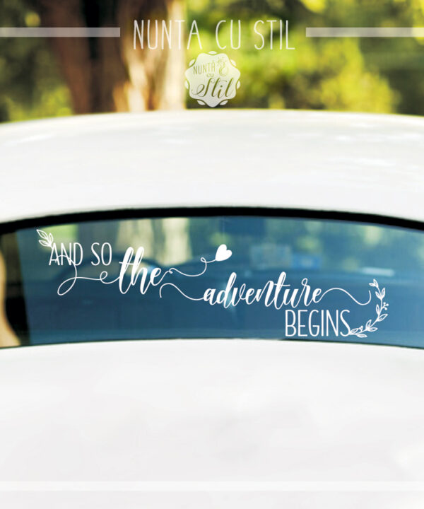 Sticker Masina Mirilor - And So The Adventure Begins