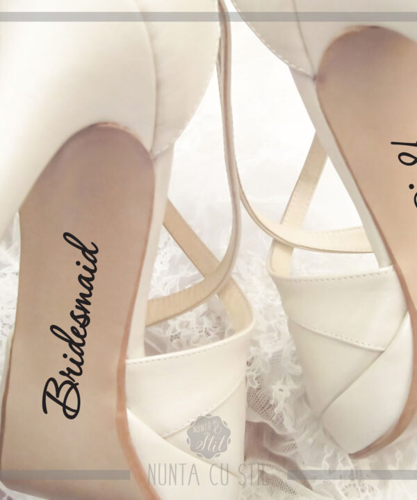 Stickere Pantofi - Bridesmaid + Data