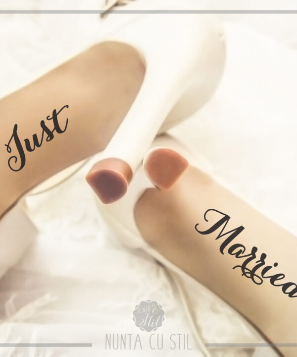 Stickere Pantofi - Just Married 